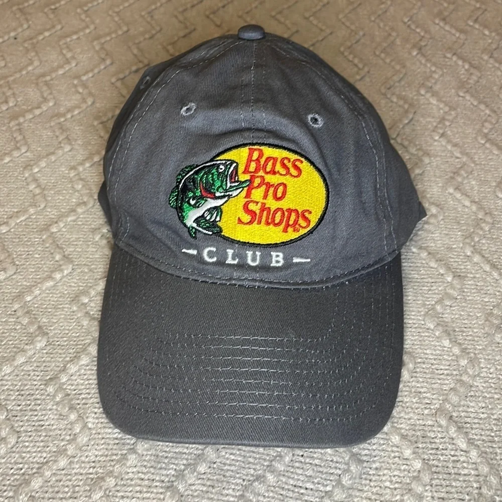 Bass Pro Shops Club Gray Baseball Hat/Cap